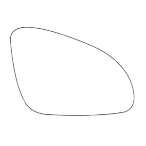 APEC Replacement Stick-On Wide Angle Vehicle Mirror Glass RHS