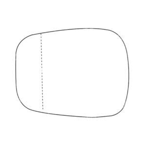 APEC Replacement Stick-On Wide Angle Vehicle Mirror Glass LHS