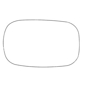 APEC Replacement Stick-On Commercial Vehicle Mirror Glass LHS