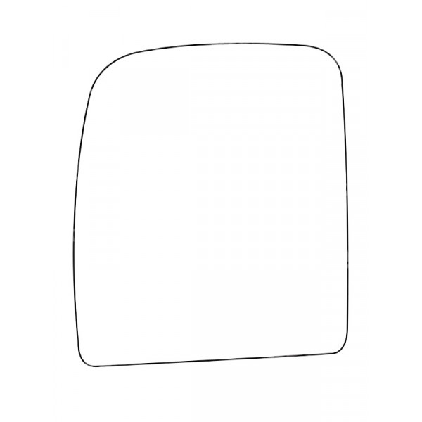 APEC Replacement Stick-On Commercial Vehicle Mirror Glass LHS