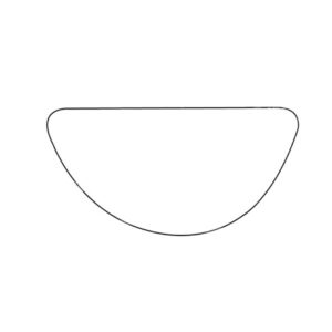 APEC Replacement Stick-On Wide Angle Vehicle Mirror Glass LHS