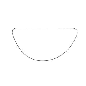 APEC Replacement Stick-On Wide Angle Vehicle Mirror Glass RHS