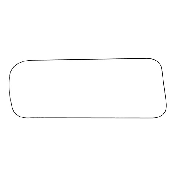 APEC Replacement Stick-On Wide Angle Vehicle Mirror Glass RHS