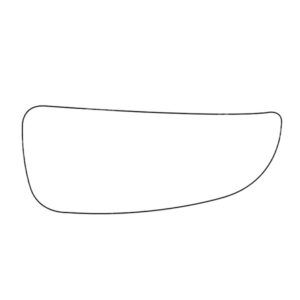 APEC Replacement Stick-On Wide Angle Vehicle Mirror Glass RHS