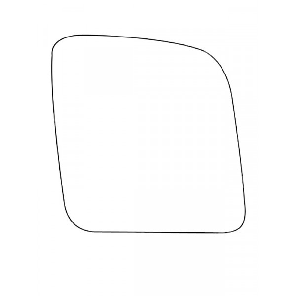 APEC Replacement Stick-On Commercial Vehicle Mirror Glass RHS