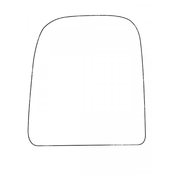 APEC Replacement Stick-On Commercial Vehicle Mirror Glass LHS