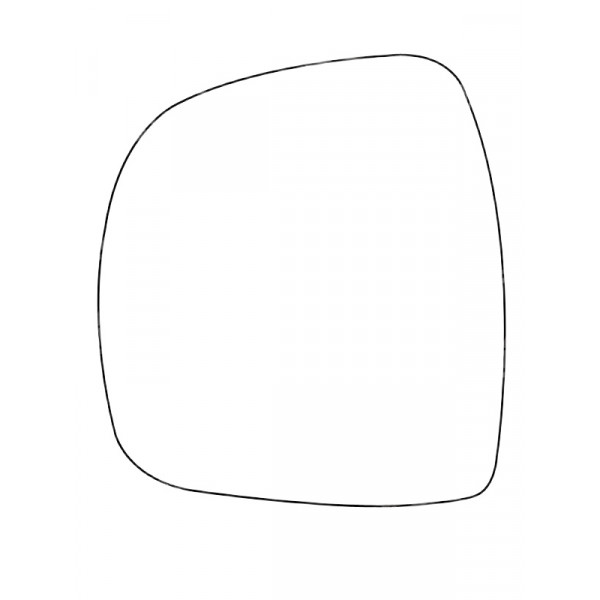APEC Replacement Stick-On Commercial Vehicle Mirror Glass LHS