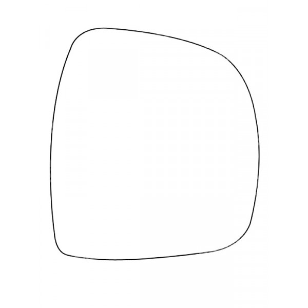 APEC Replacement Stick-On Commercial Vehicle Mirror Glass RHS