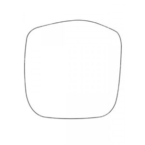 APEC Replacement Stick-On Commercial Vehicle Mirror Glass LHS