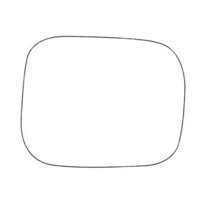 APEC Replacement Stick-On Standard Vehicle Mirror Glass RHS