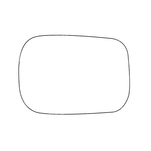 APEC Replacement Stick-On Standard Vehicle Mirror Glass LHS