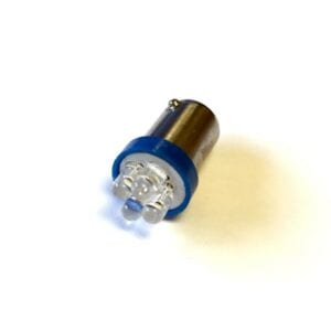 LED Bulb – 12V BA9S 4-LED – Blue