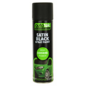 Aerosol Paint – Satin Black – 500ml
