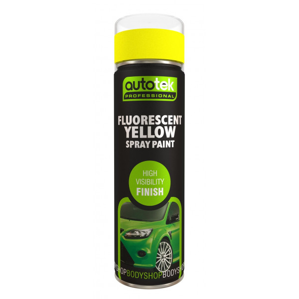 Aerosol Paint Fluorescent Yellow 500ml Car Smart