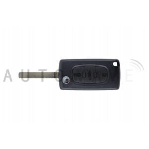 Peugeot/Citroen 3 Button Flip Remote HU83 FSK