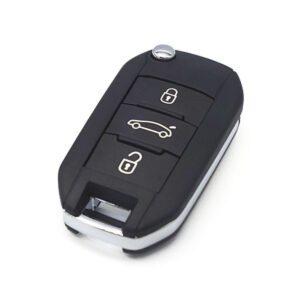 Peugeot 3 Button Flip Remote ID46