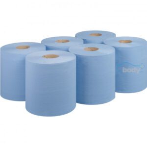 2 ply Blue Centrefeed - 144m x 165mm