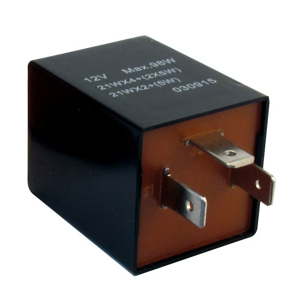 Flasher Relay – 12V – 92A – 3-Pin – Plug Type