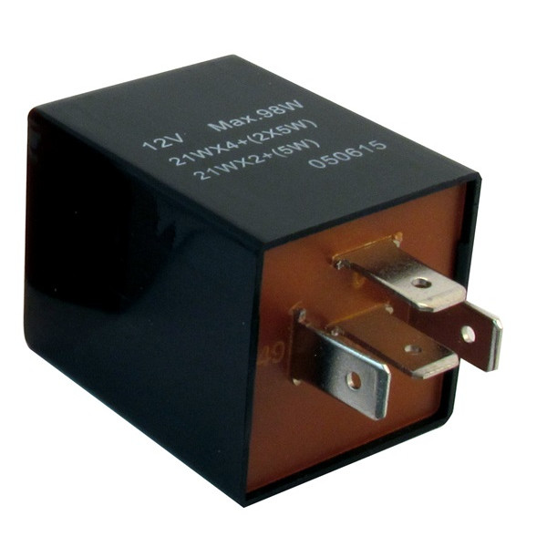 Flasher Relay - 12V - 92A - 4-Pin - Plug Type - Car Smart