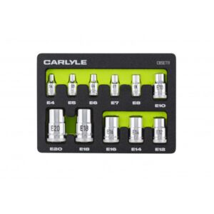 Carlyle Hand Tools 11pc External E Torx Socket Set E4–E20