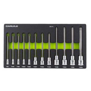 12 PC Long Torx Socket Set T8 - T60