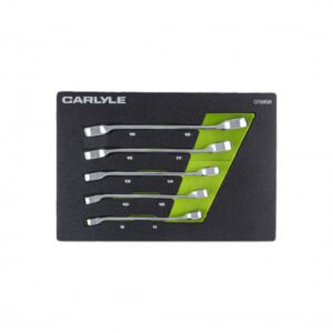 5 Pc Brake Pipe Flare Nut Wrench Set 9mm - 18mm