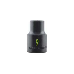 3/8 Drive 9mm 6 Point Standard Impact Socket