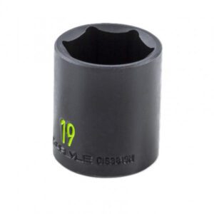 3/8 Drive 19mm 6 Point Standard Impact Socket