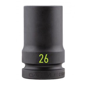 1 Drive 26mm Deep 6 Point Impact Socket