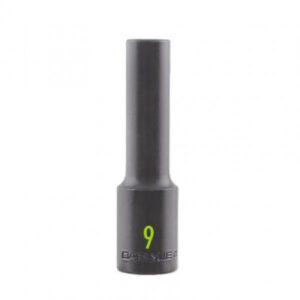 1/2 Drive 9mm 6 Point Deep Impact Socket