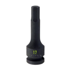 3/8 Drive 17mm Hex Long Impact Socket