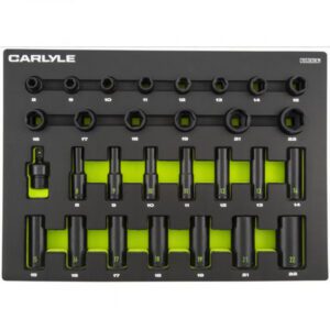 29pc 3/8 Drive 6 point impact socket set 8 to 22mm