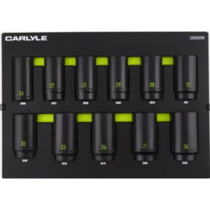 12 Pc 1/2Drive 6 Point Deep Impact socket set 26-36MM