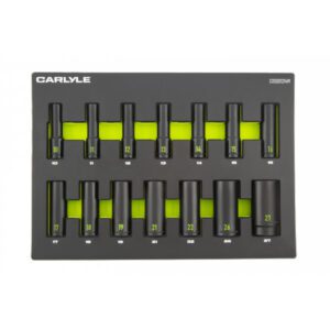 14 Pc 1/2Drive 6 Point  Deep Impact Socket Set 10mm-27mm