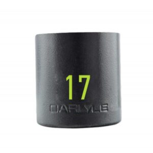 1/2in Drive 17mm 6 PT Stubby Impact Socket