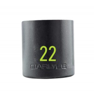 1/2in Drive 22mm 6 PT Stubby Impact Socket
