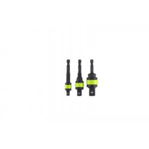 3 Pc 1/4 Drive Impact Quick Release Locking Hex Bit Adapter Set