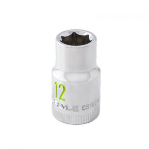 1/2 Drive 12mm 6 Point Chrome Socket