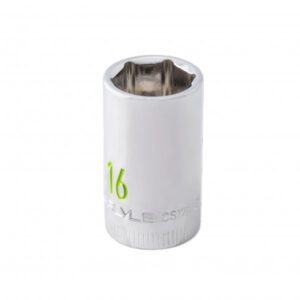 1/2 Drive 6 Point 16mm Chrome Socket
