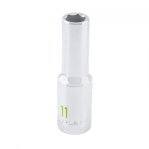 1/2 Drive 11mm 6 Point Deep Chrome Socket