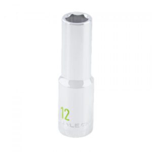 1/2 Drive 12mm 6 Point Deep Chrome Socket