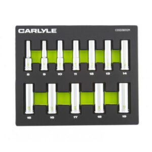 12 Pc 3/8 Drive 6 Point Deep Socket Set 6mm-24mm