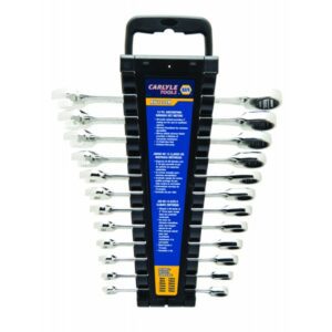 Ratcheting Spanner Set - Flat - 12 Piece