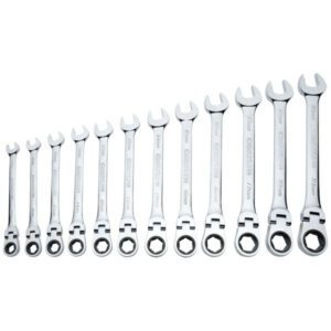 Carlyle Metric Flexible Ratcheting Wrench Set (12 Pieces)