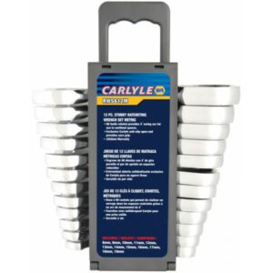Carlyle Metric Stubby Ratcheting Wrench Set (12 Pieces)