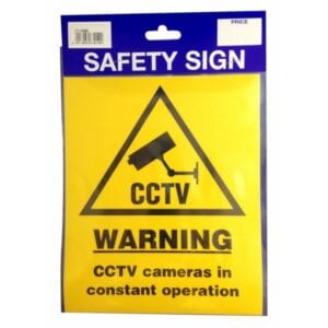 Outdoor Vinyl Sticker – CCTV Warning