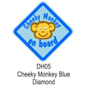 Suction Cup Diamond Sign – Blue – Cheeky Monkey