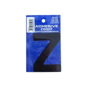 Z - 3in. Adhesive Digit - Black - Pack Of 12