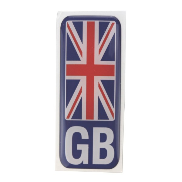 Number plate sticker – GB Union Jack – Polydome