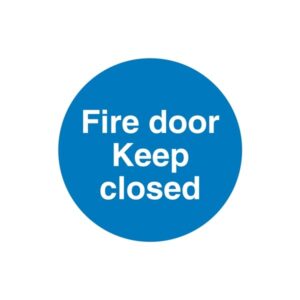 Castle Promotions Fire Door Keep Closed Safety Sign 100x100mm